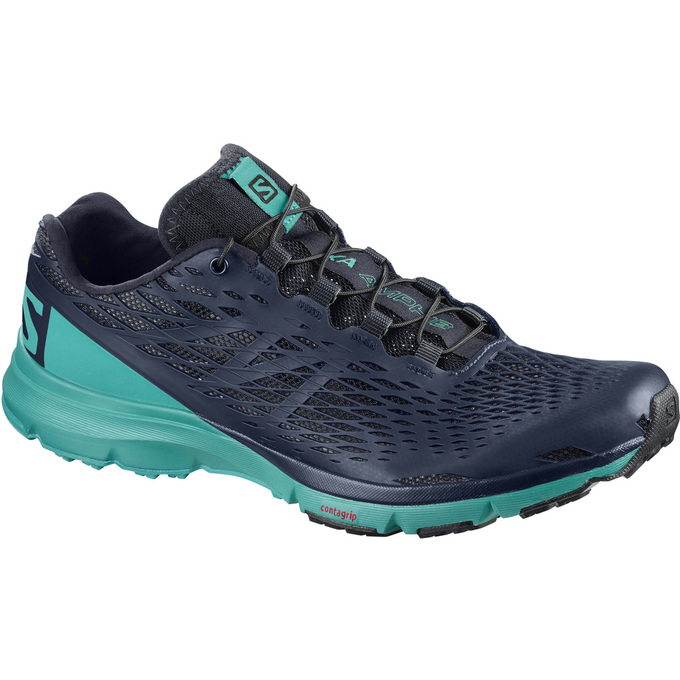 Zapatillas De Running Salomon Mujer Turquesa / Azul Marino - Salomon Argentina XA AMPHIB W ,241358-M